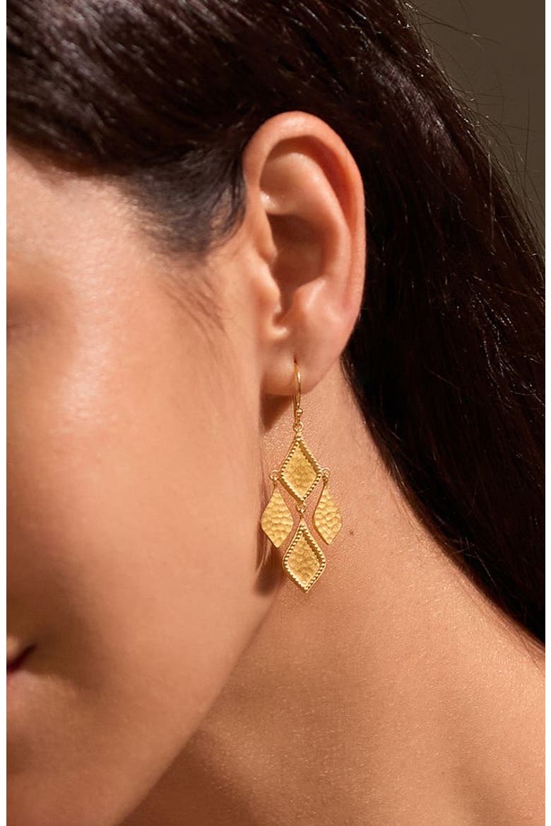 Adorned with Light Chandelier Earrings, Alternate, color, Gold