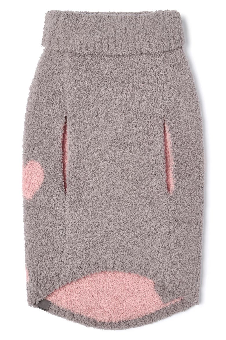 CozyChic® Heart Print Pet Sweater, Alternate, color, BEACH ROCK-BLOOM