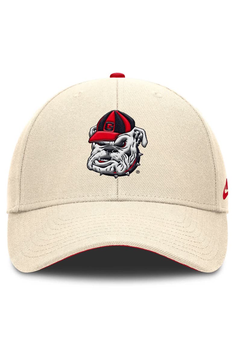 Nike Men's Nike Natural Georgia Bulldogs Rise Legacy Adjustable Hat, Alternate, color, 