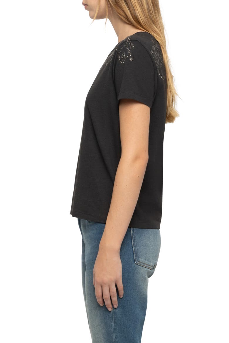 Alys Rhinestone Tee, Alternate, color, CARBONE