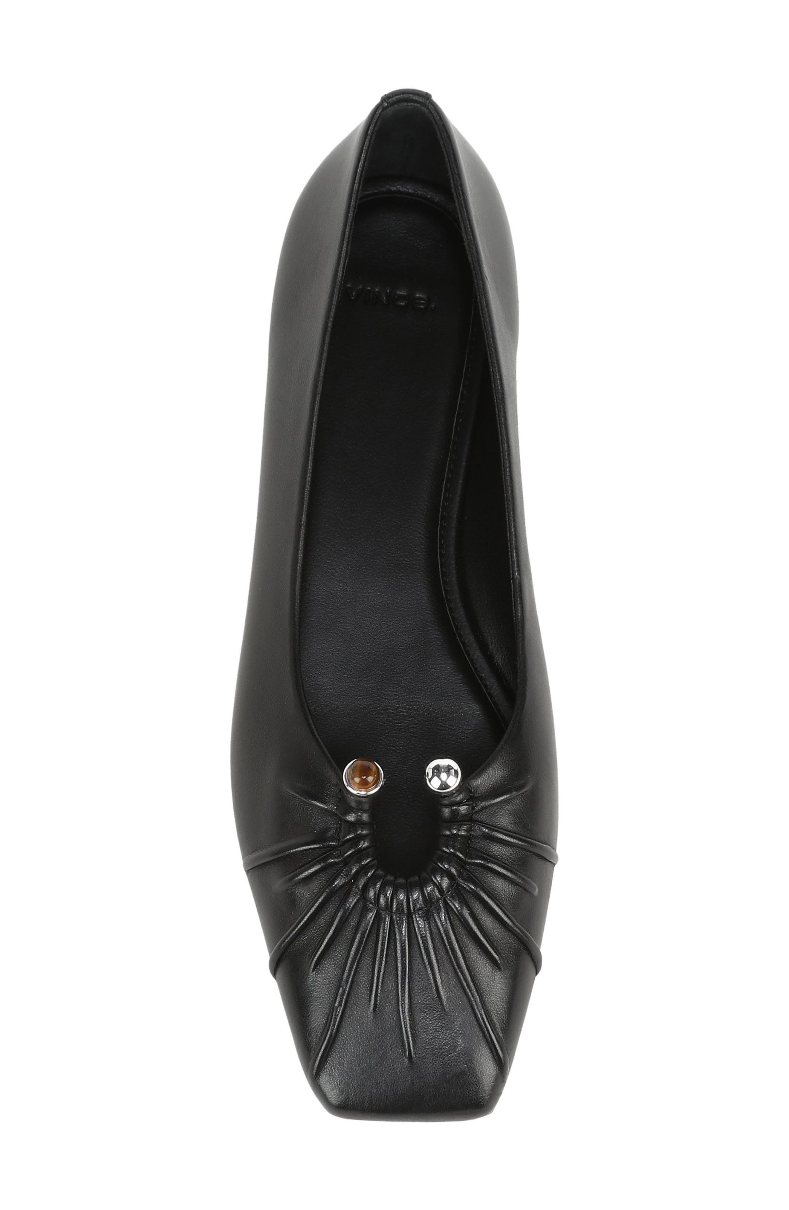 Dany Leather Flat, Alternate, color, BLACK NAPPA