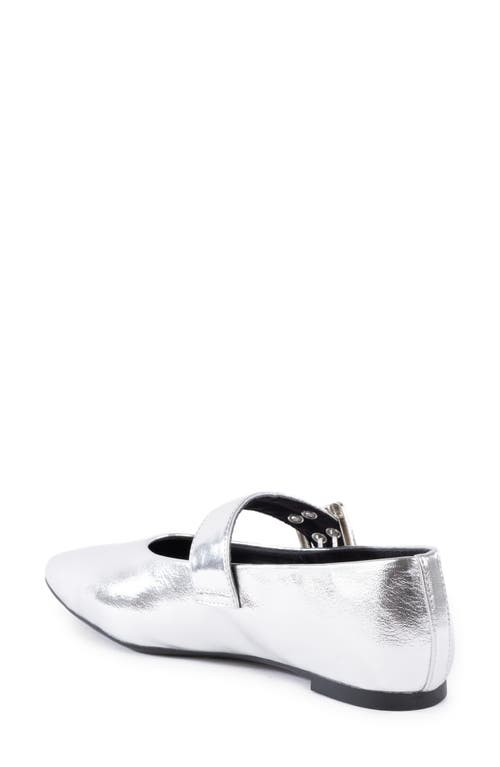 Bc Footwear Spinning Around Mary Jane Flat In Silver