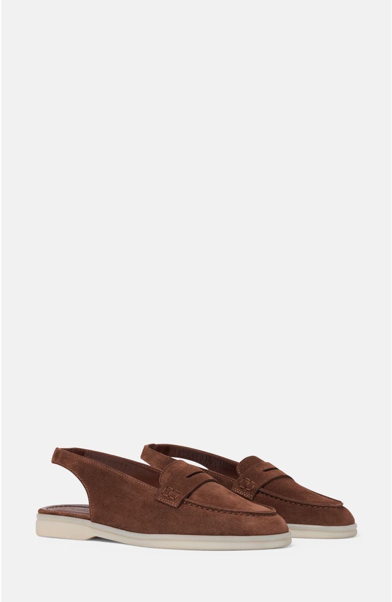 SCAROSSO Leila Loafers, Main, color, Brown - Suede