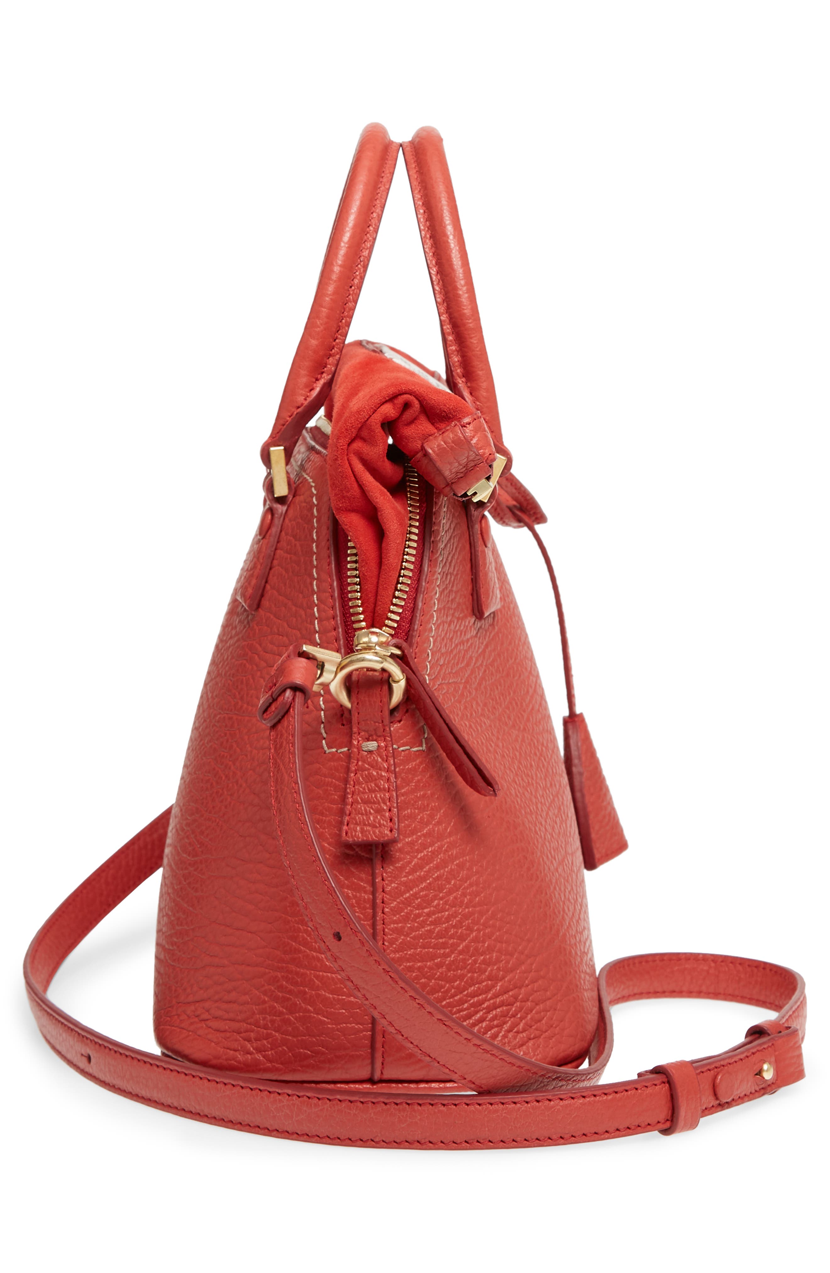 Maison Margiela Small 5AC Calfskin Leather Handbag, Alternate, color, 