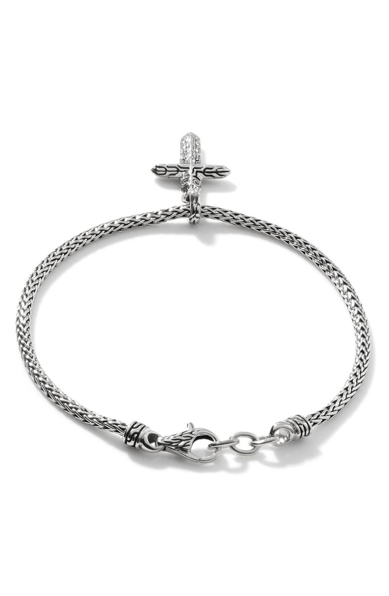 John Hardy Cross Charm Bracelet, Sterling Silver, Alternate, color, 