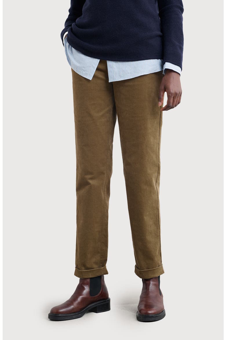 Crackington Sailor Button Crop Pull-On Pants, Main, color, LAUREL