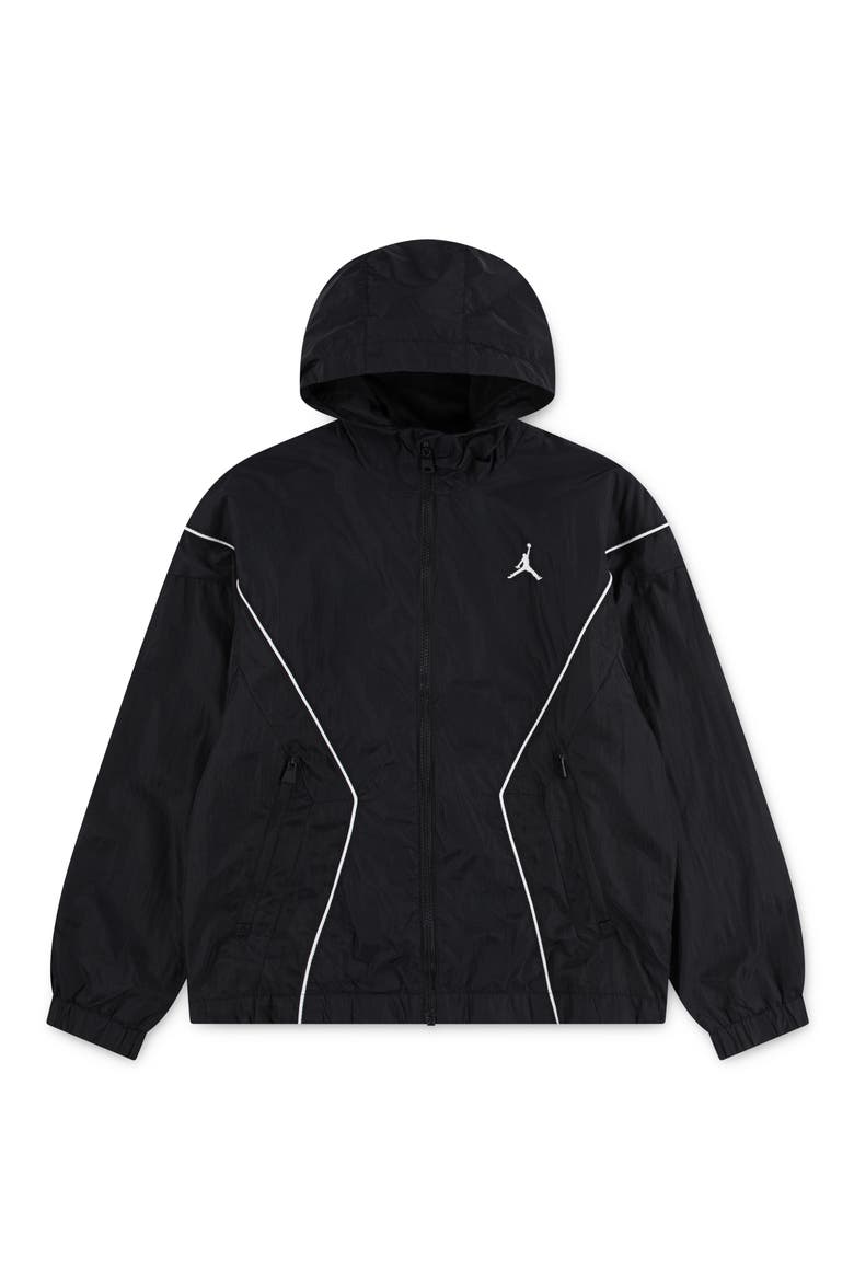 Kids' Essentials Draft Hooded Jacket, Main, color, BLACK
