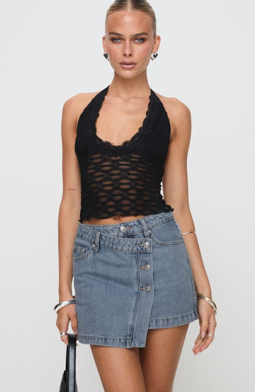 PRINCESS POLLY PRINCESS POLLY DENIS ASYMMETRIC DENIM SKIRT