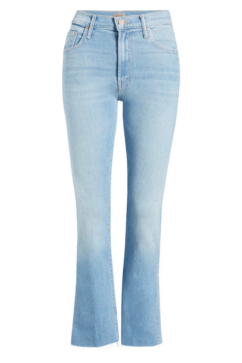 The Insider High Waist Fray Hem Crop Bootcut Jeans, Alternate, color, FRIENDLY REMINDER