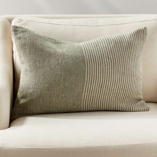Napa Home & Garden Otis Pinstripe Lumbar Pillow In Neutral