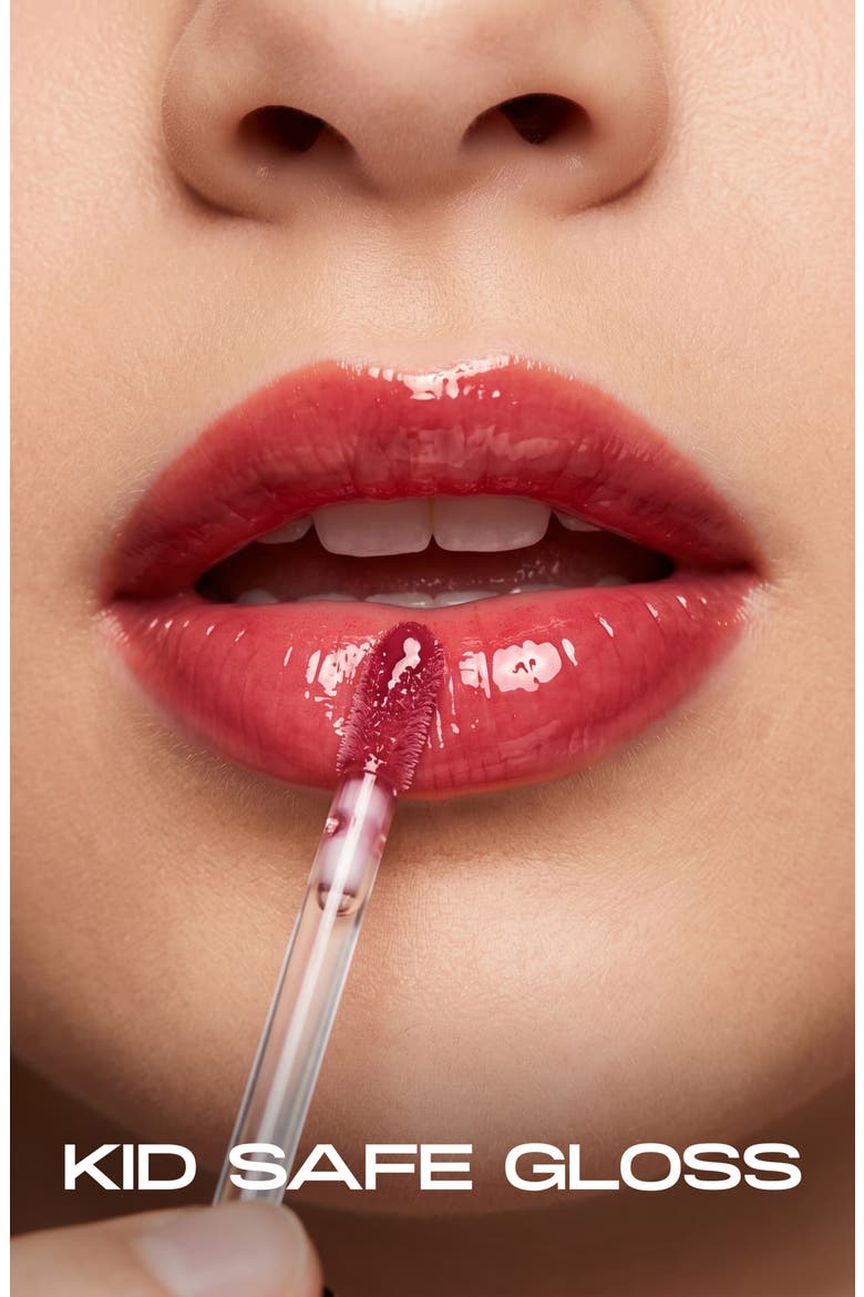 Kids' Cherry Pop Lip Gloss & Lip Charm, Alternate, color, DARK PINK