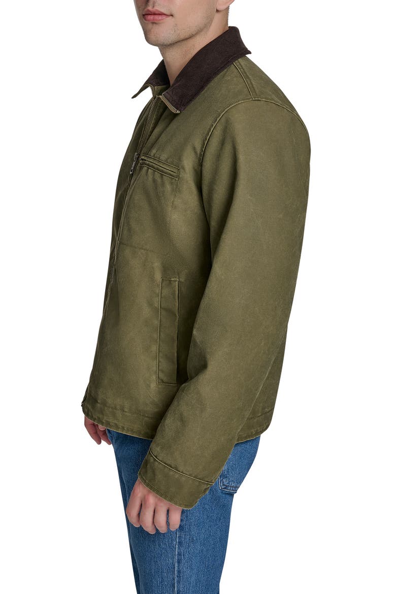 Zip Front Barn Jacket, Alternate, color, LIGHT OLIVE