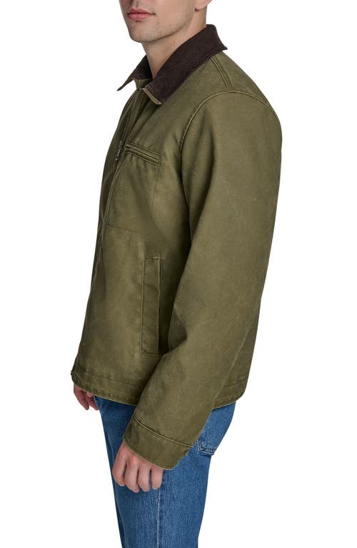 Levi's Zip Front Barn Jacket In Green