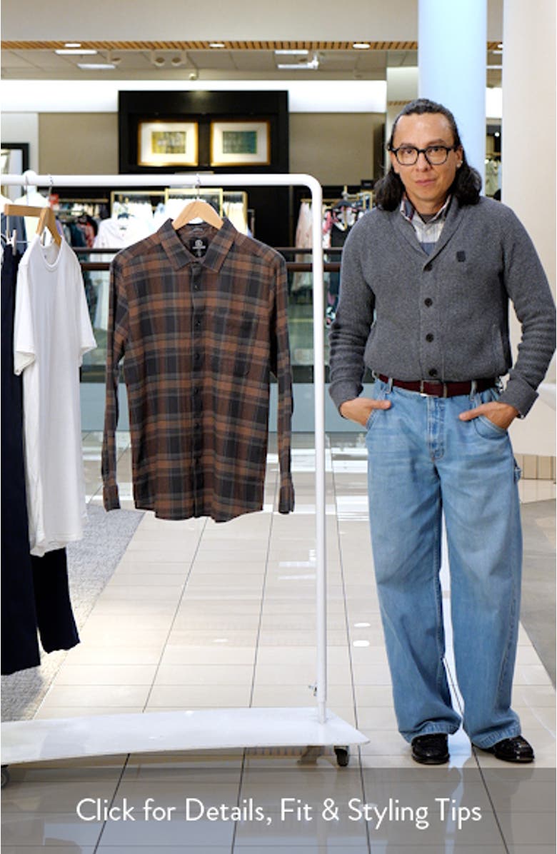 Baystone Plaid Flannel Button-Up Shirt, sales video thumbnail