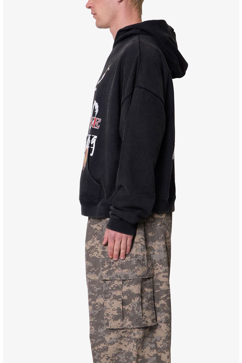 The End Graphic Hoodie, Alternate, color, BLACK