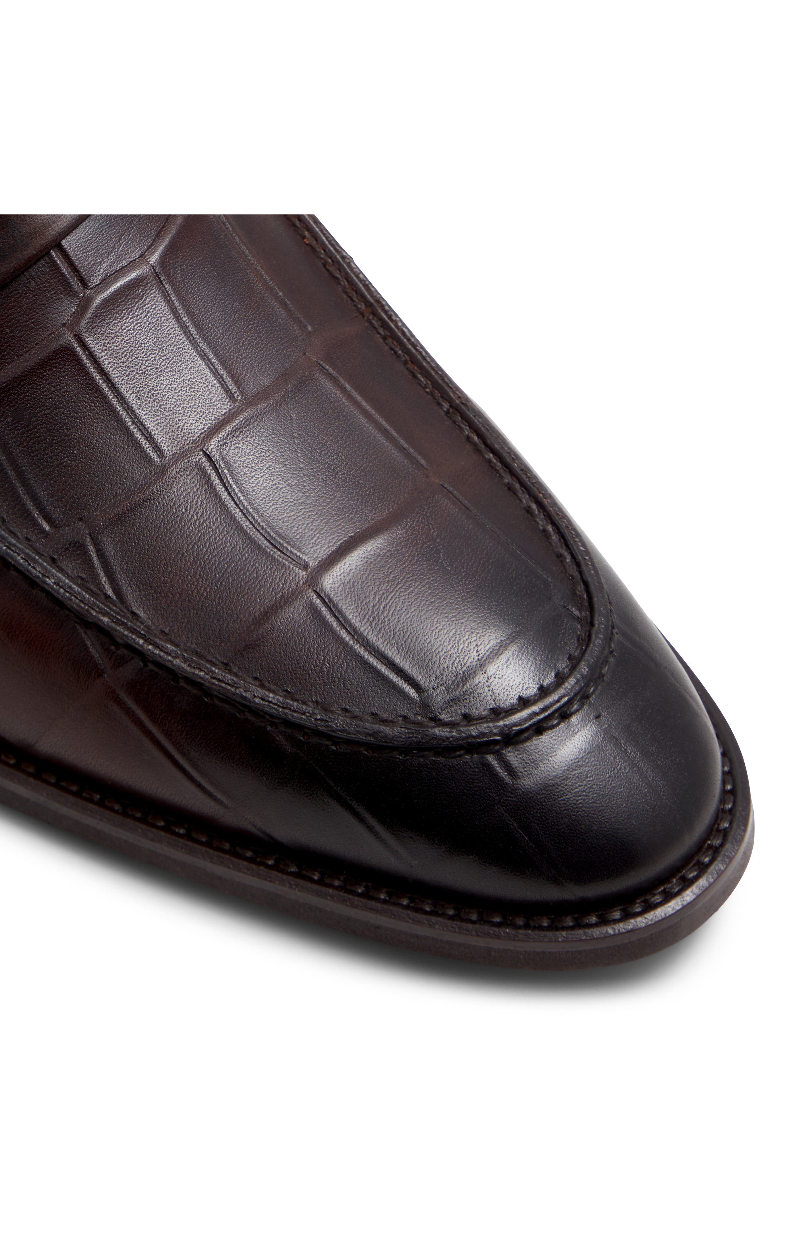 Liari Bit Loafer, Alternate, color, EMB CROCO BROWN