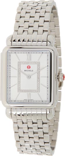 Women's Deco II Diamond Bracelet Watch, 20mm x 43mm - 0.11 ctw