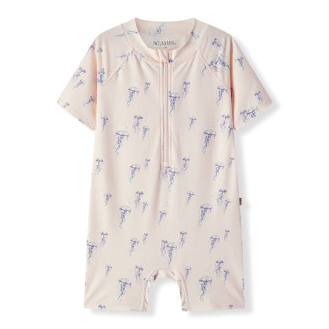 Zipper Shortall Swimsuit (Toddler)