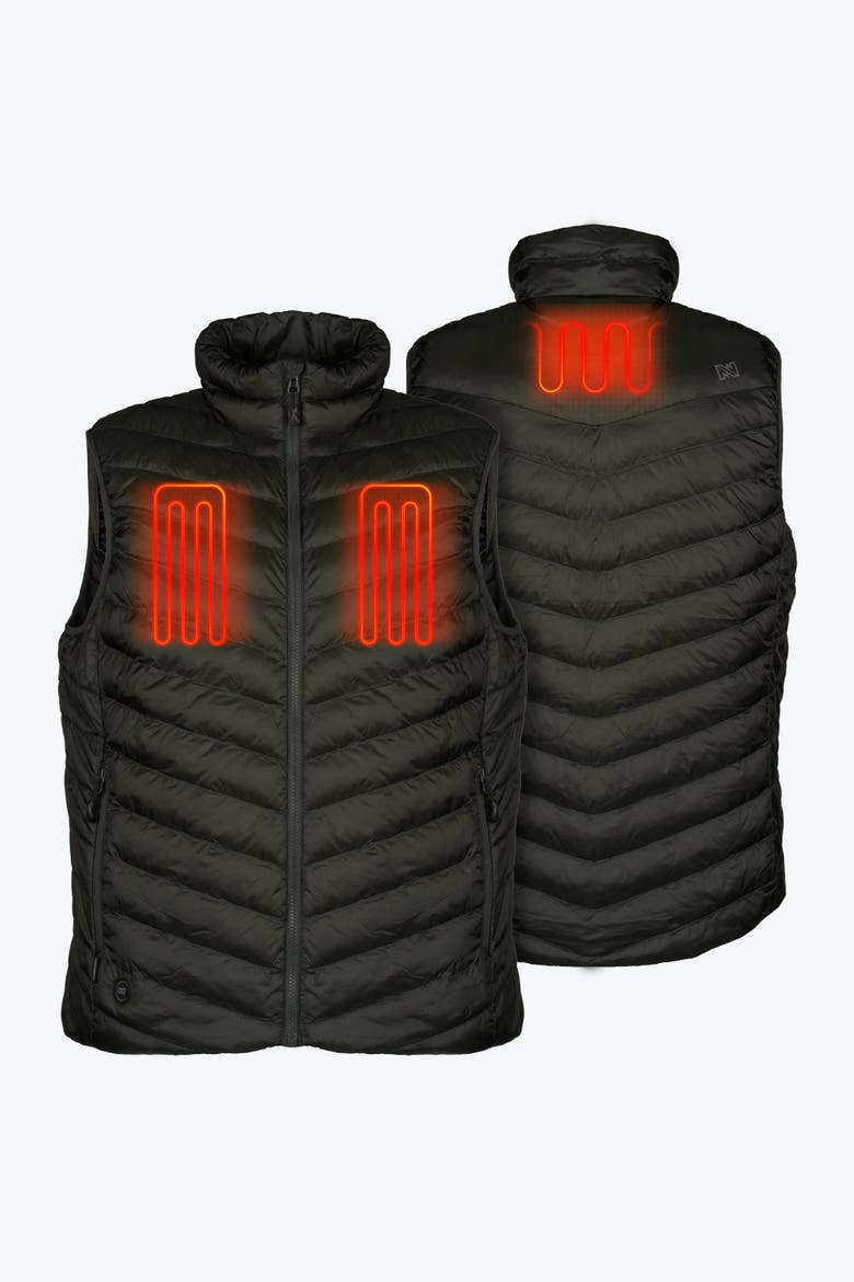 Men's Backcountry Xtera Heated Vest, Alternate, color, Forest Green