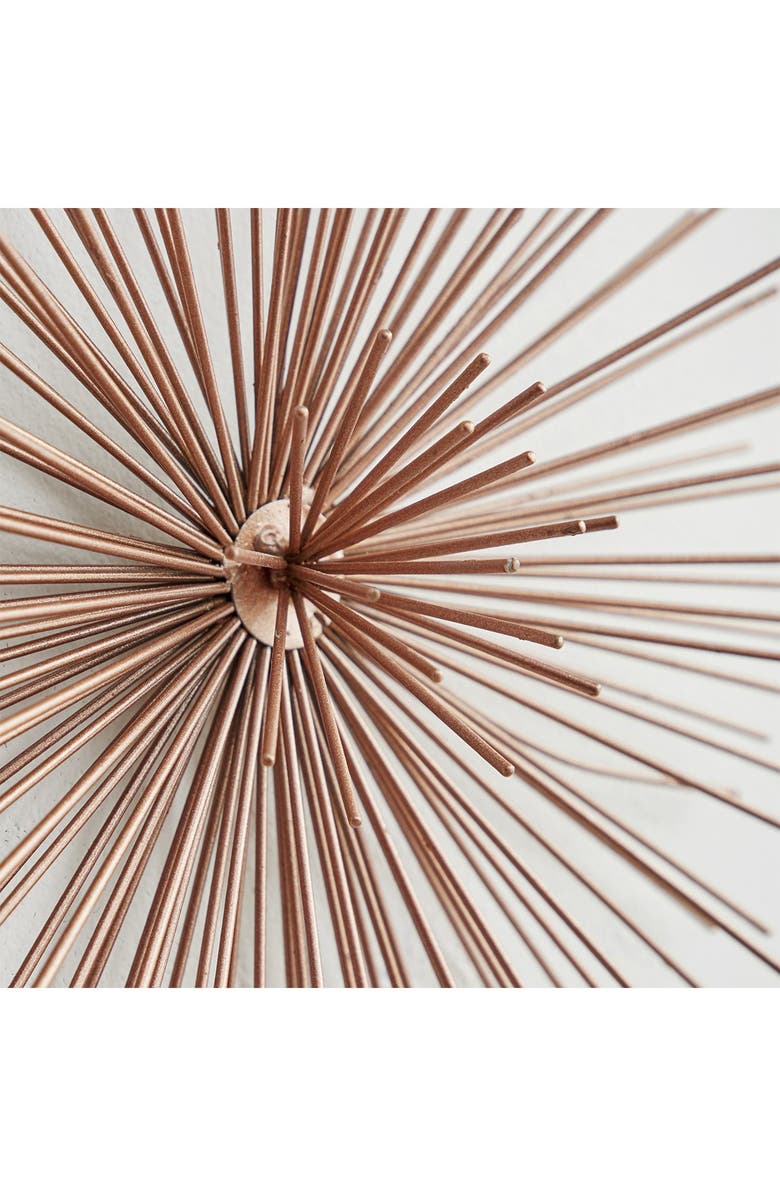 COSMO BY COSMOPOLITAN Copper Metal 3D Starburst Wall Decor - Set of 3, Alternate, color,