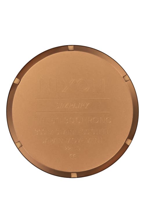 Nixon 51-30 Chronograph Bracelet Watch, 51mm In Gold