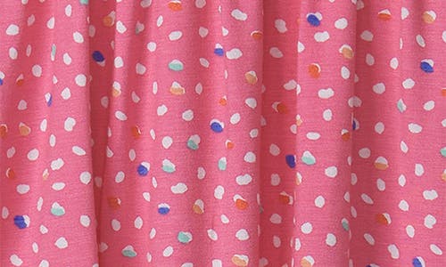 Hatley Dot Print Skirted Bodysuit In Pink Carnation