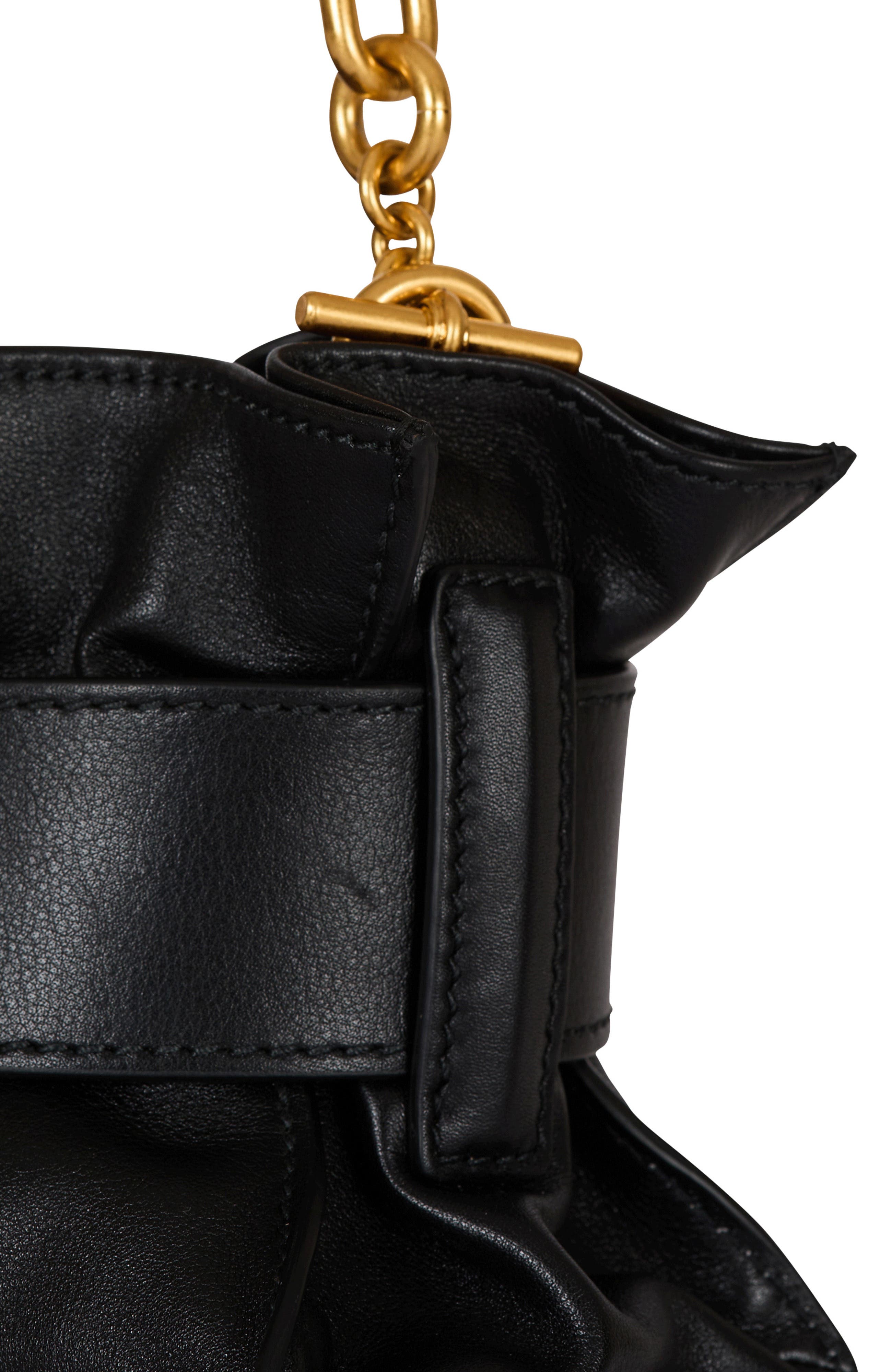 Balmain Mini Anthem Bag In Calfskin Leather, Alternate, color, 