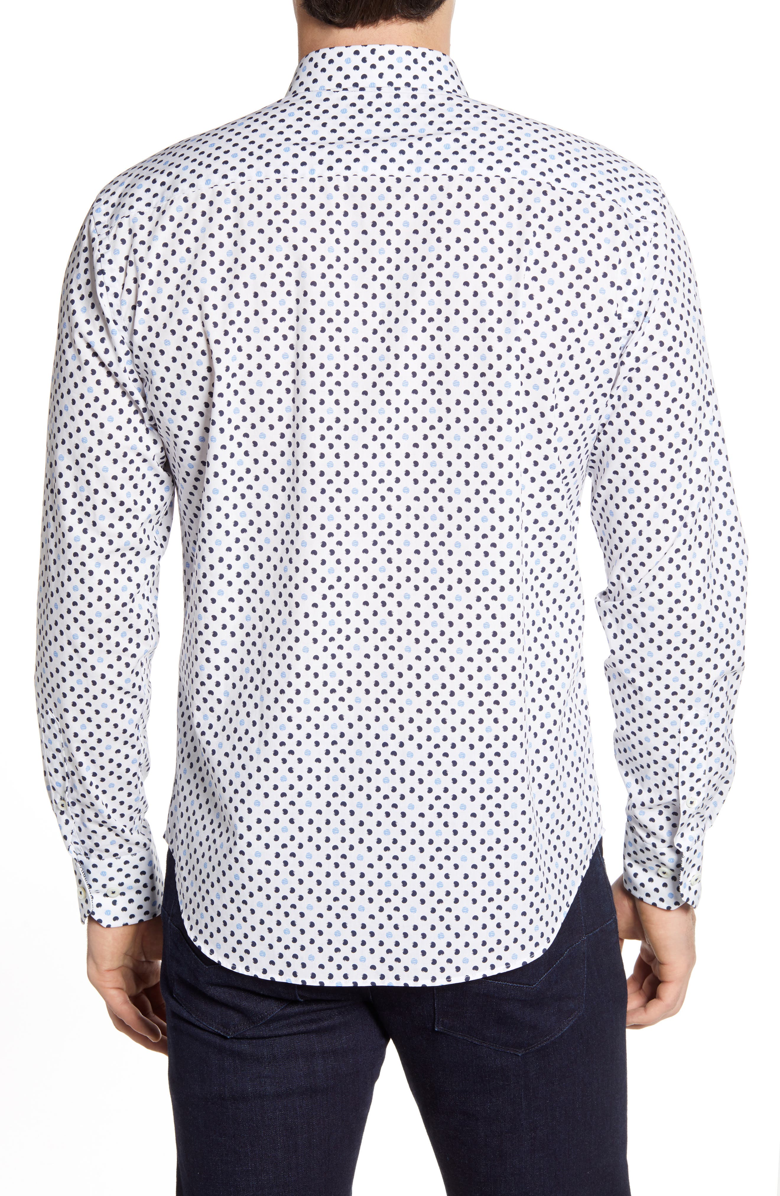 Bugatchi Classic Fit Dot Button-Up Shirt (Men) | Nordstromrack
