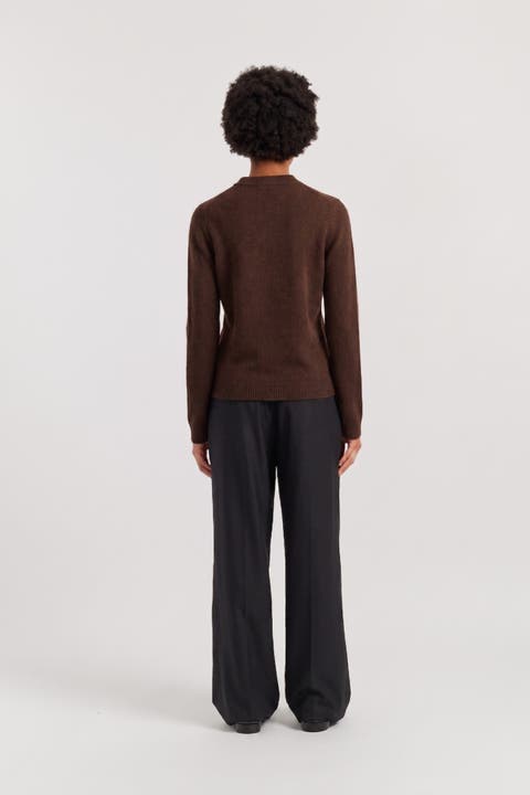 Wool Cashmere Polo Sweater