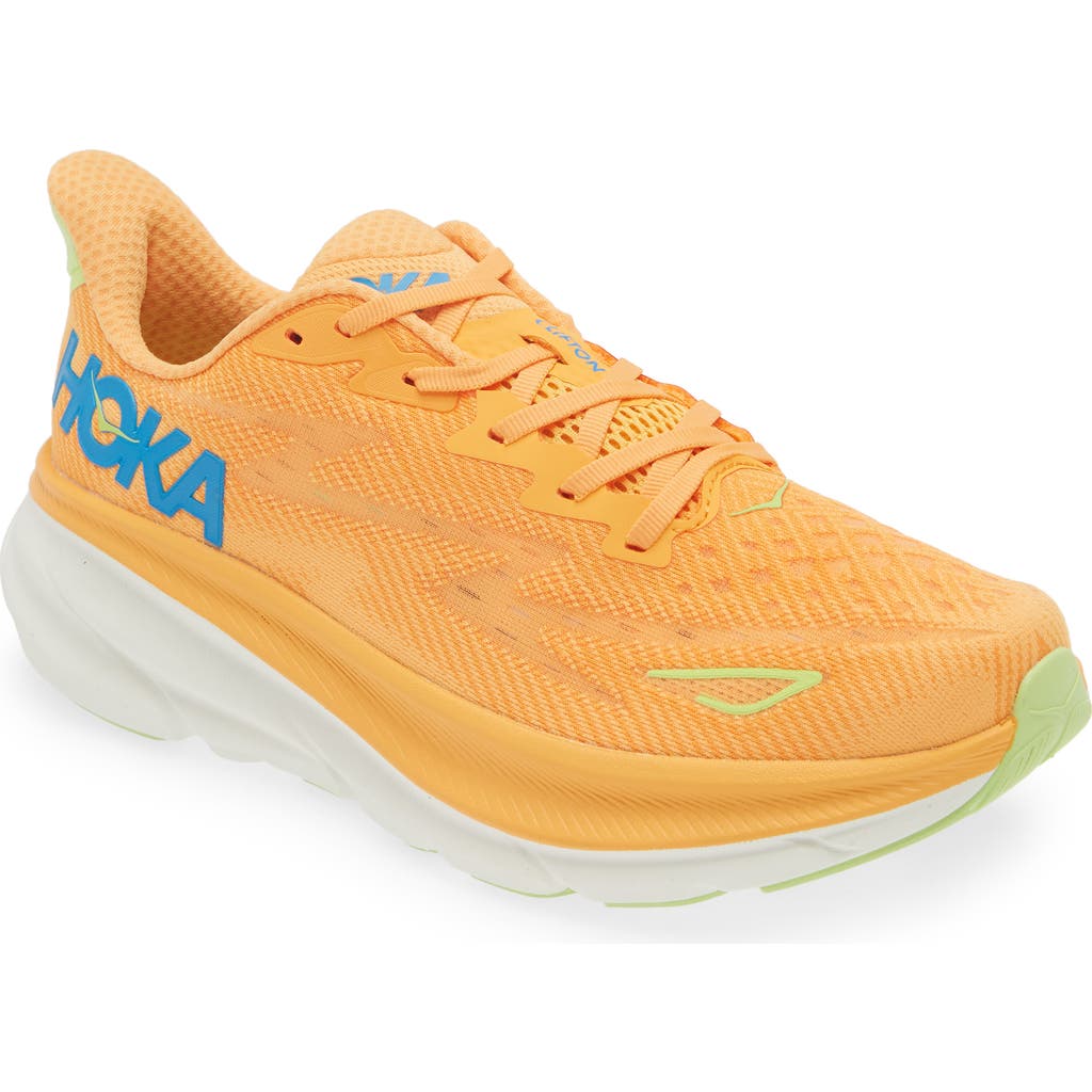 Hoka Clifton 9 Running Shoe In Yellow