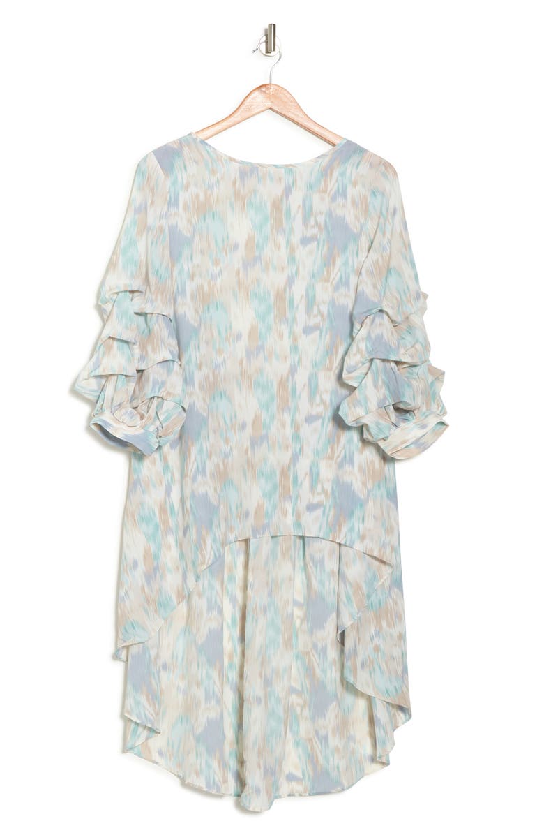 PATRIZIA LUCA Lantern Sleeve Print Tunic, Alternate, color, 