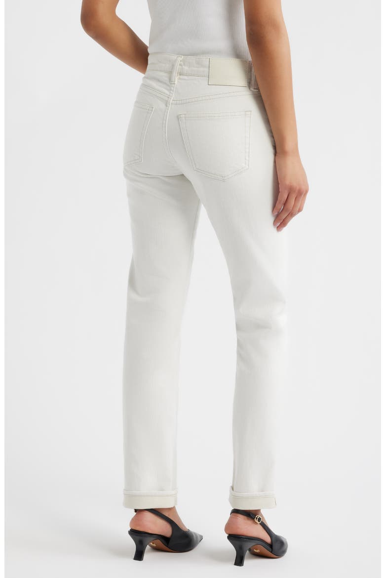 Keane Slim Straight Leg Jeans, Alternate, color, WHITE