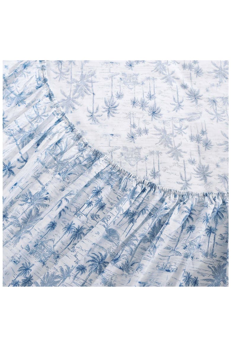 Surfside Cotton Percale Sheet Set, Alternate, color, BLUE