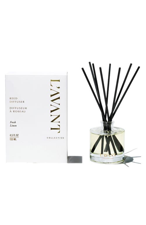 L'avant Collective Fresh Linen Reed Diffuser In White