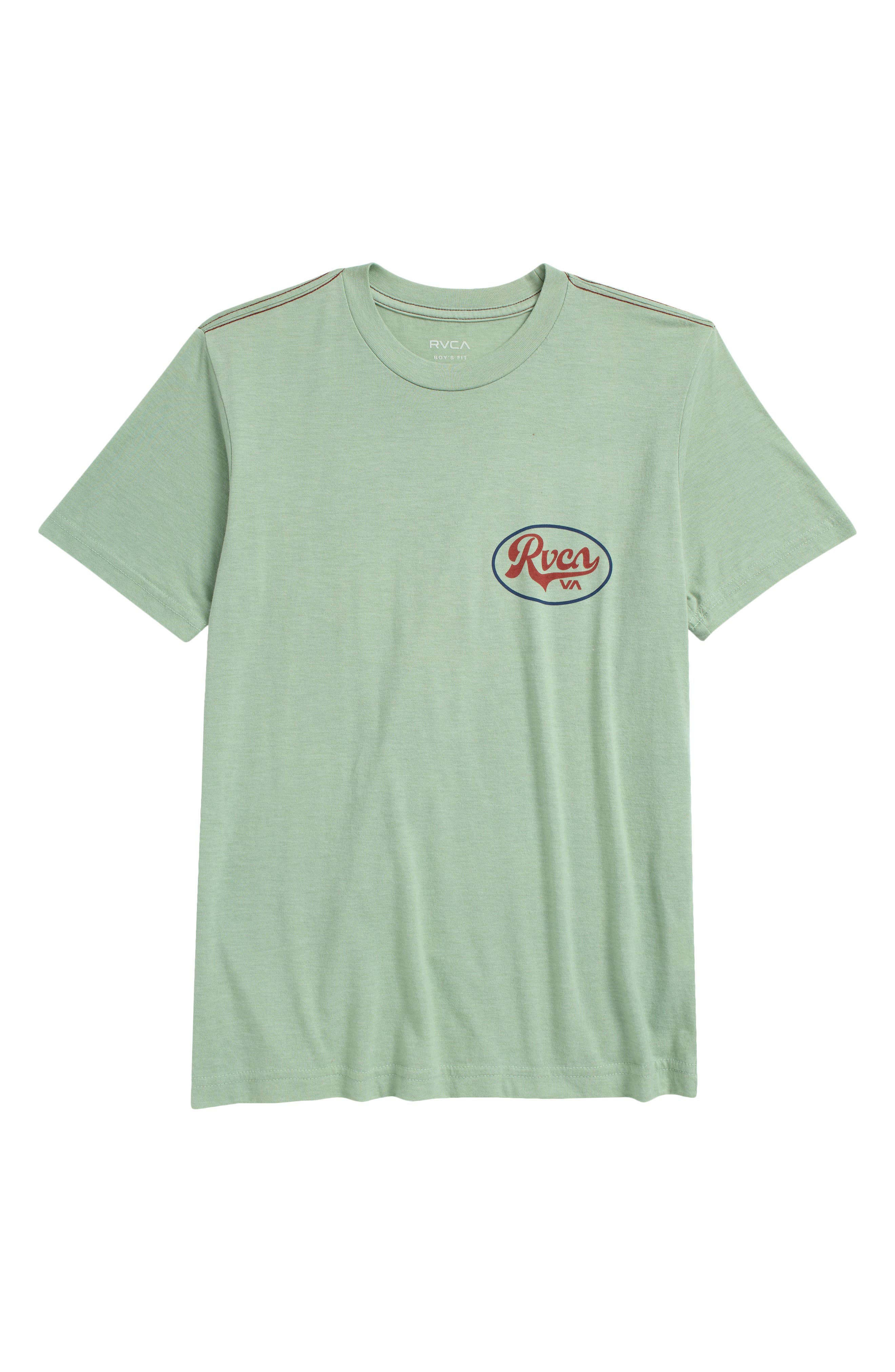 RVCA Kids' Prowl Graphic T-Shirt in Granite Green 