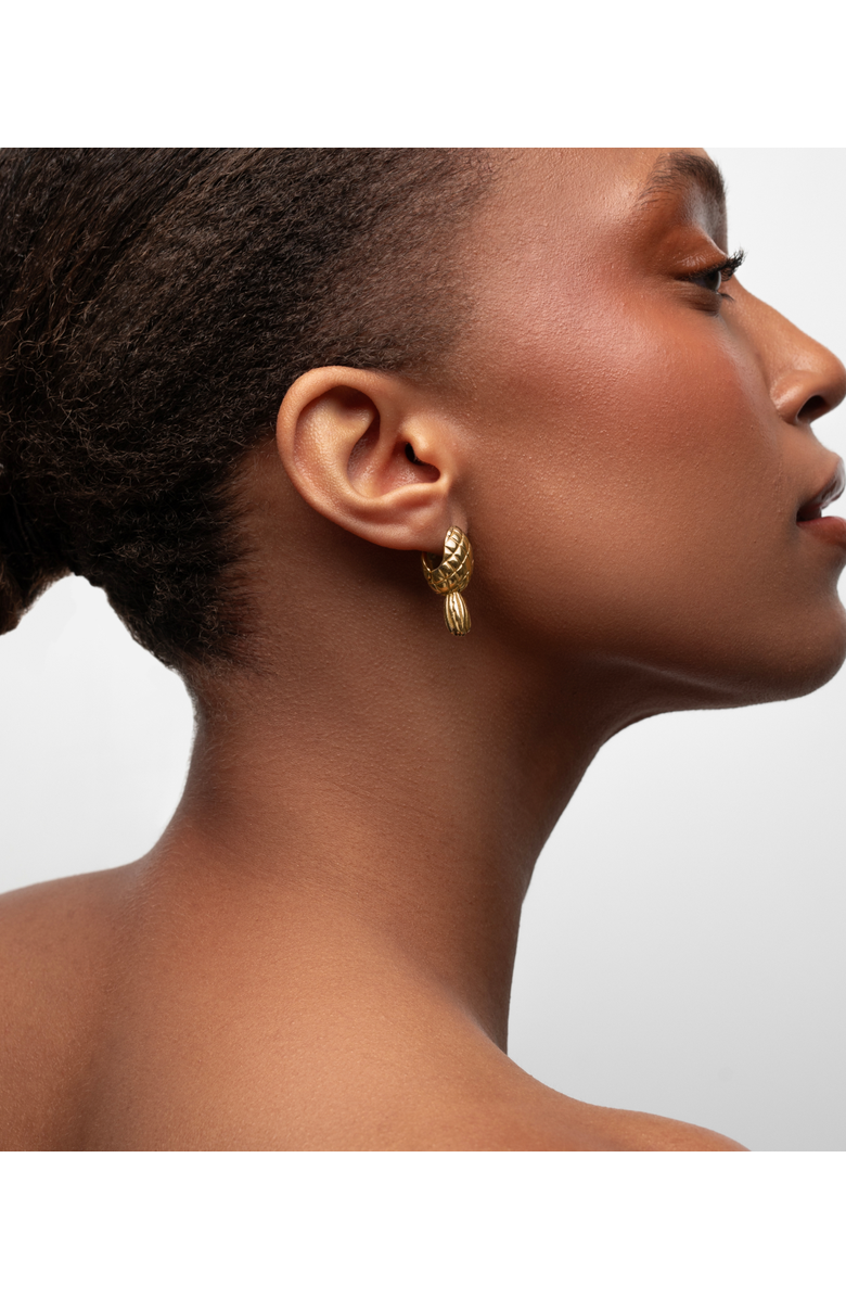 Hey Harper Pineapple Earrings, Alternate, color, Gold