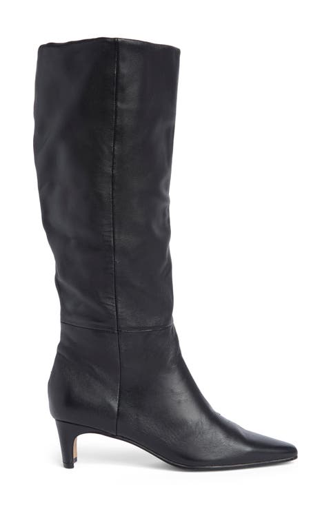 Dazey Leather Knee High Boot