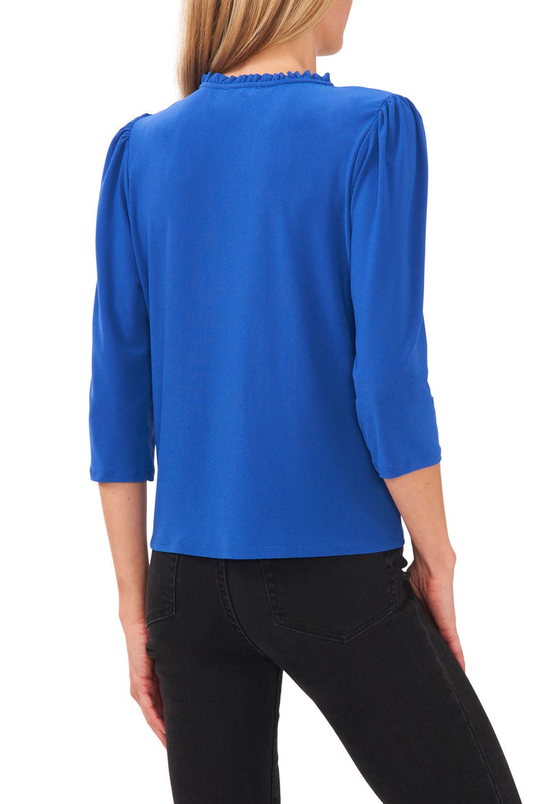 Tie Neck Knit Blouse, Alternate, color, ROYAL BLUE