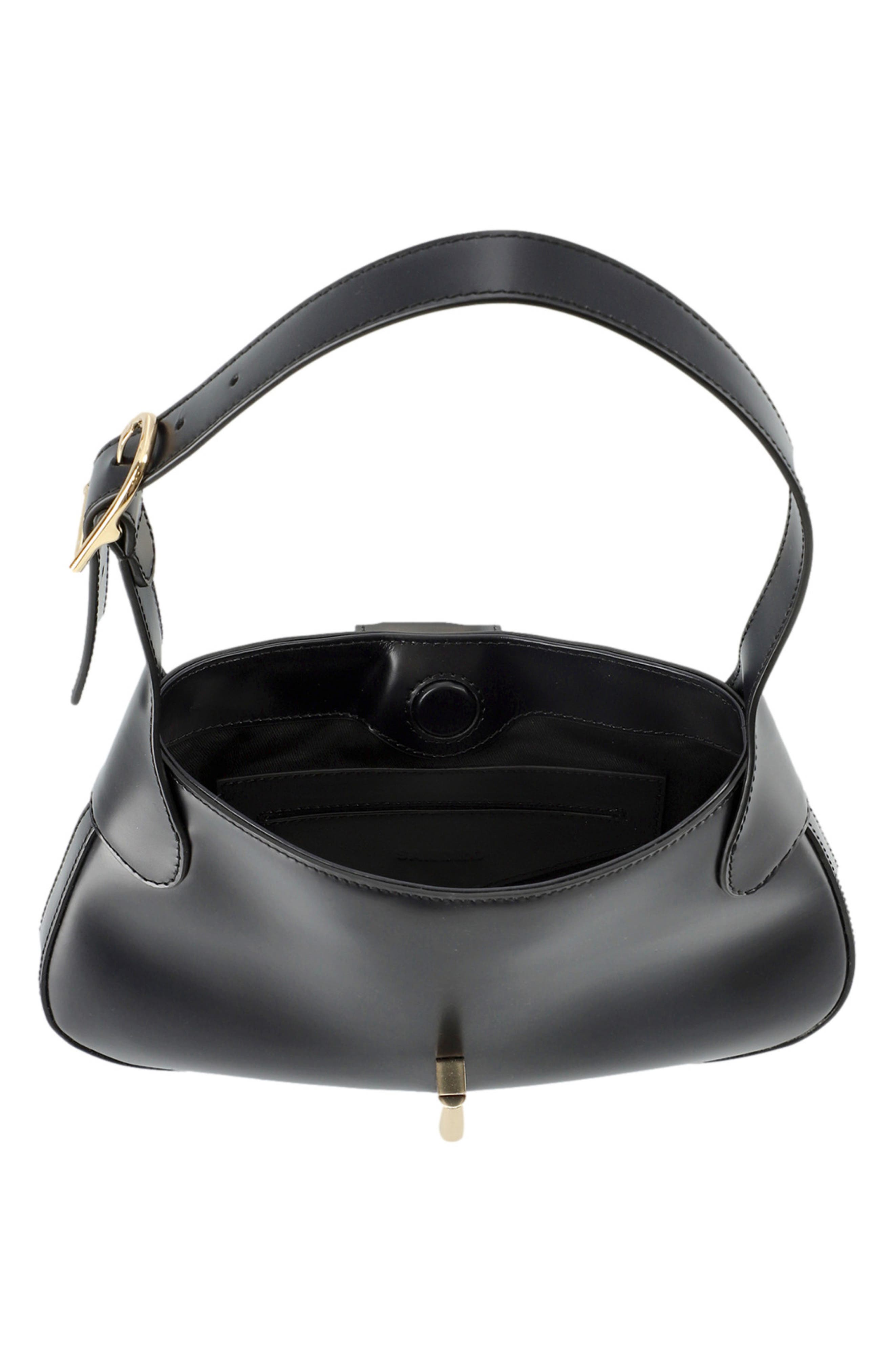 SANDRO Sweet Janet Leather Shoulder Bag, Alternate, color, 