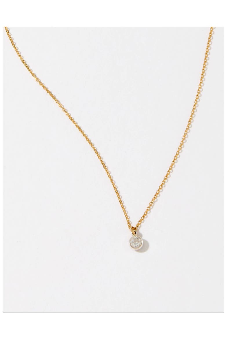 Kira Cubic Zirconia Pendant Necklace, Alternate, color, GOLD