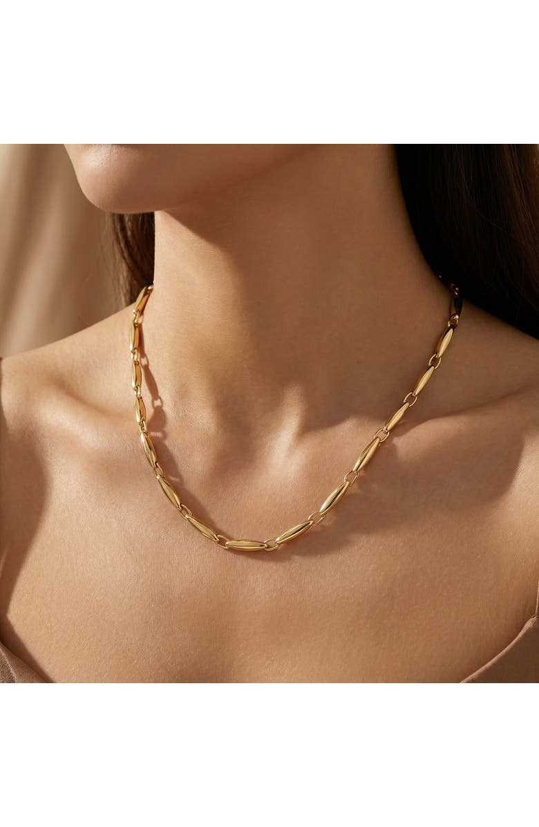 Bliss Diamond 14k Gold Women's 24" Chain Necklace 10 Grams 2.5mm Thick, Alternate, color, 14K Yellow Gold