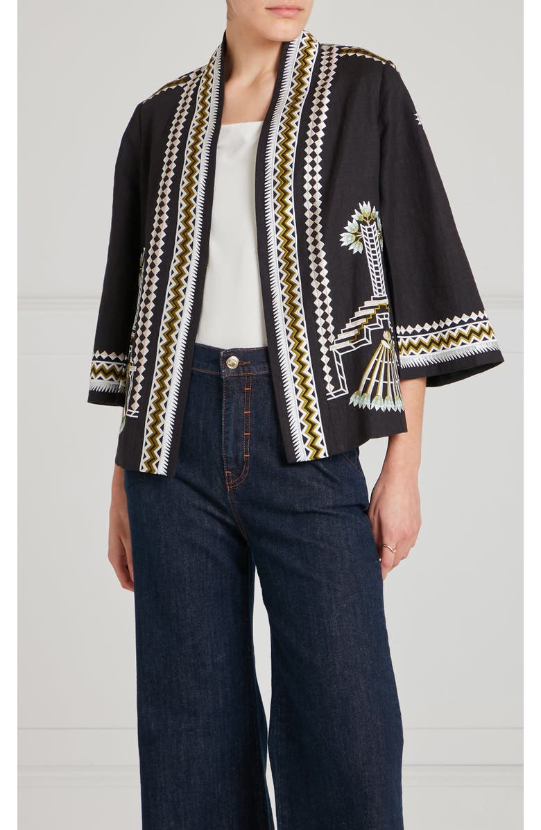 Temperley London Avalon Jacket, Alternate, color, Black