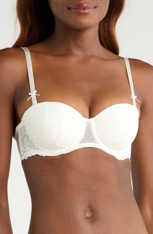 Hunkemoller Hunkemöller Posie Lace Padded Underwire Bra In White