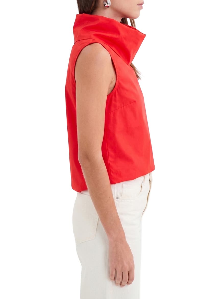 Marcy Cowl Neck Sleeveless Top, Alternate, color, RED
