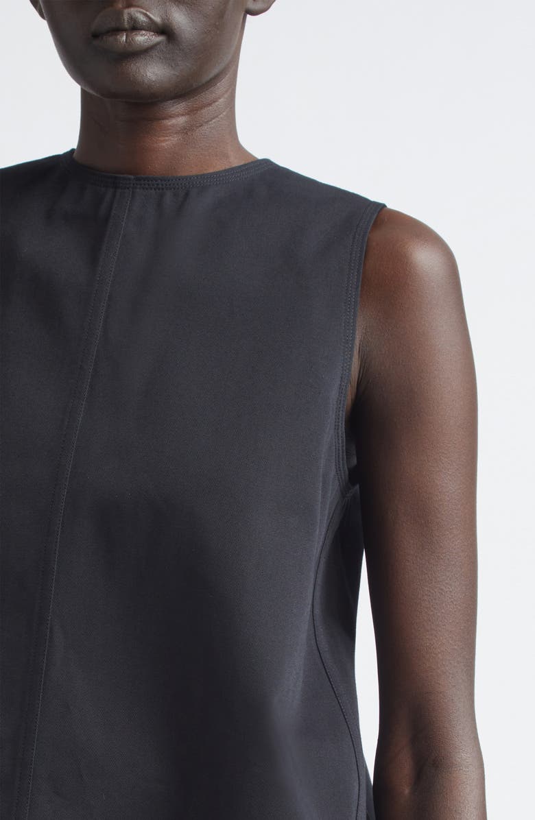 Proenza Schouler Nerina Sleeveless Cotton Drill Top, Alternate, color, Black