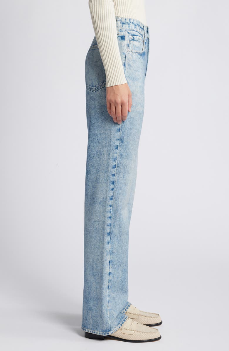 rag & bone rb Miramar Shea Relaxed Straight Cotton Terry Sweatpant Jeans, Alternate, color, Riverly