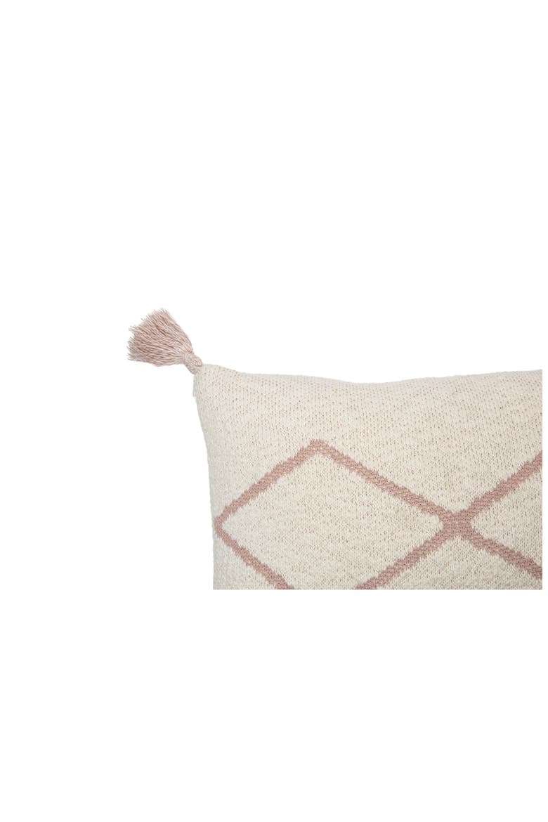 Oasis Tassel Knit Accent Pillow, Alternate, color, PALE PINK