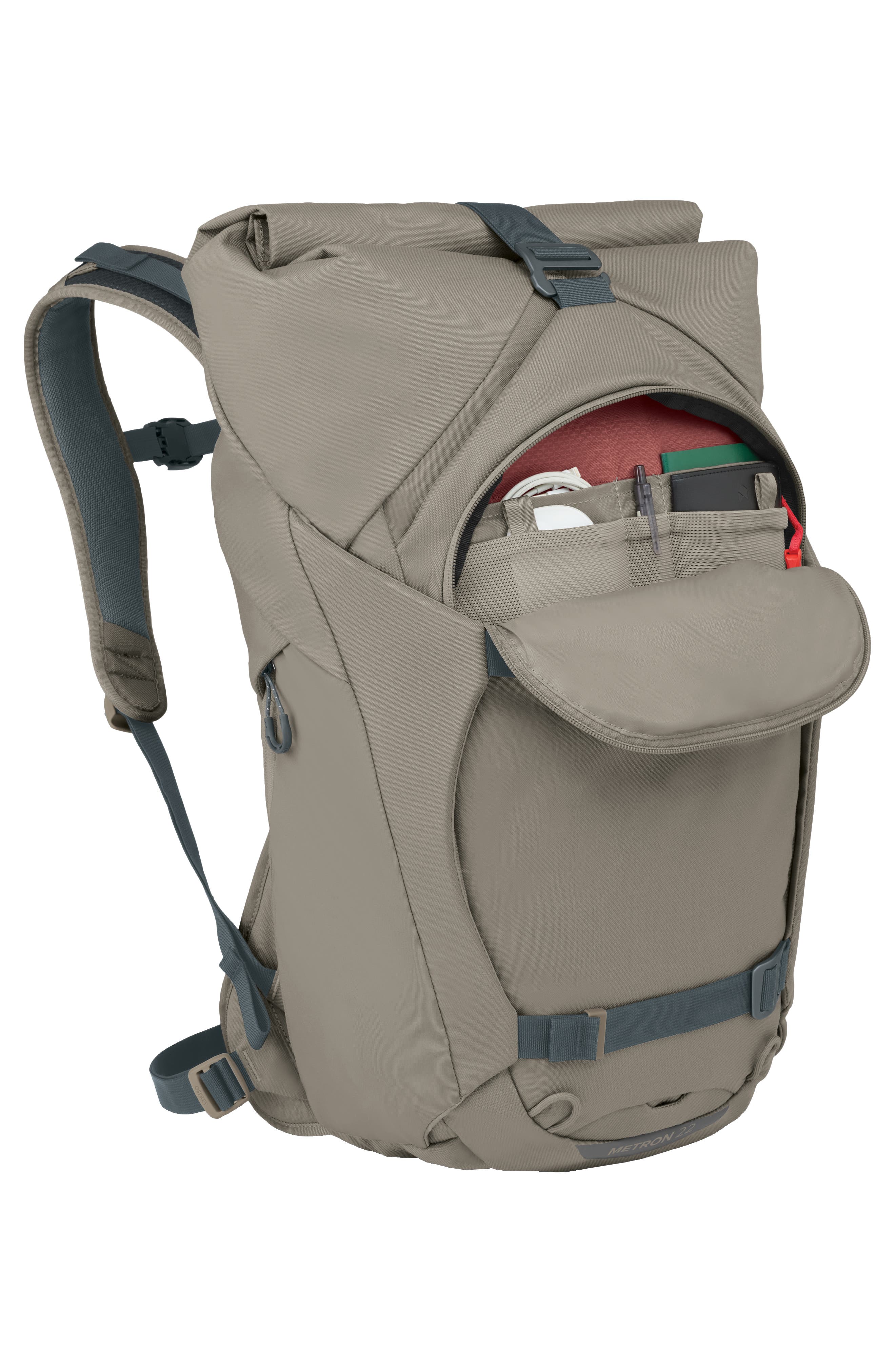 Osprey Metron 22 Water Repellent Roll Top Backpack, Alternate, color, 