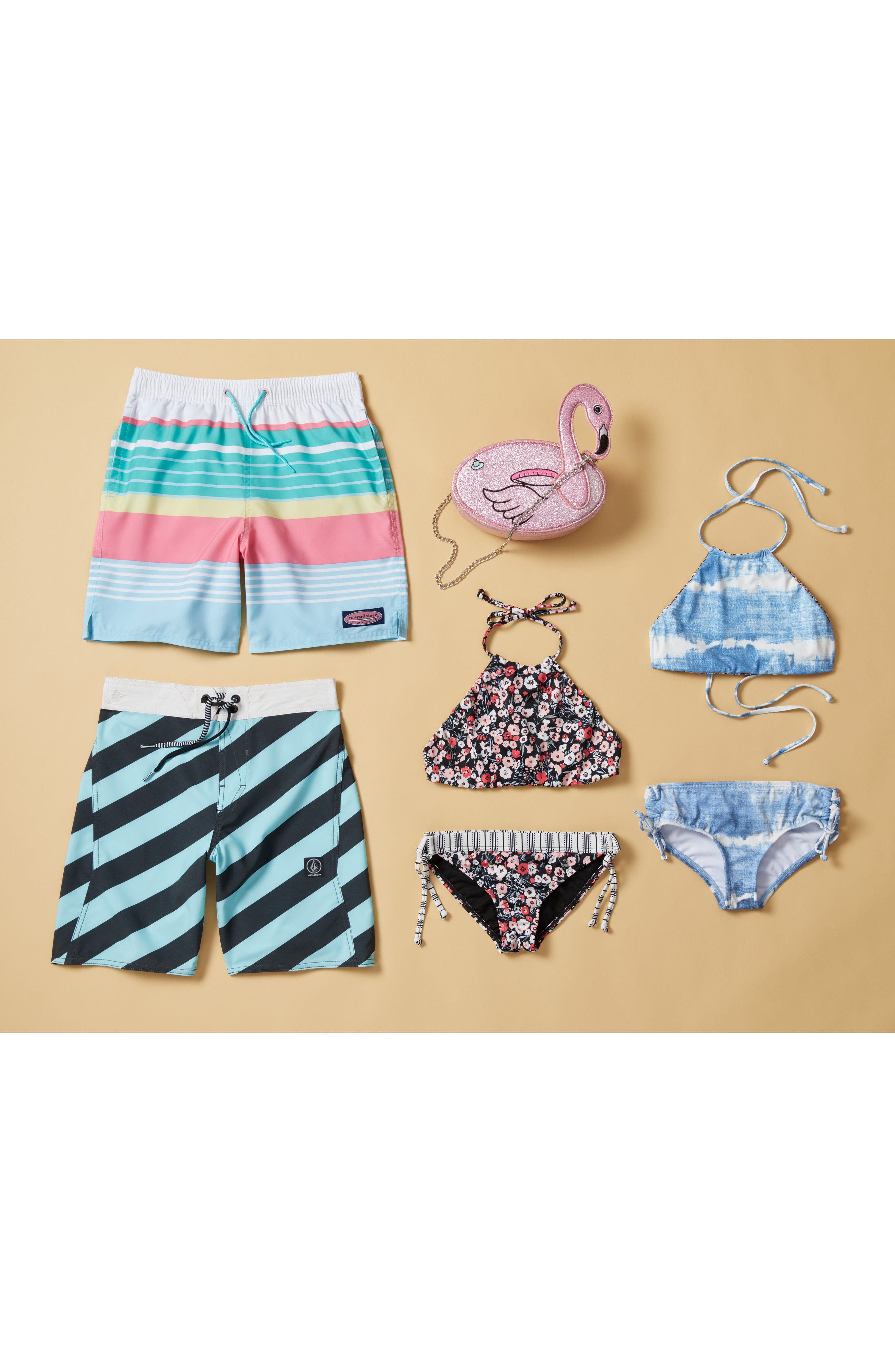 Capelli New York Flamingo Glitter Crossbody Bag, Alternate, color, 