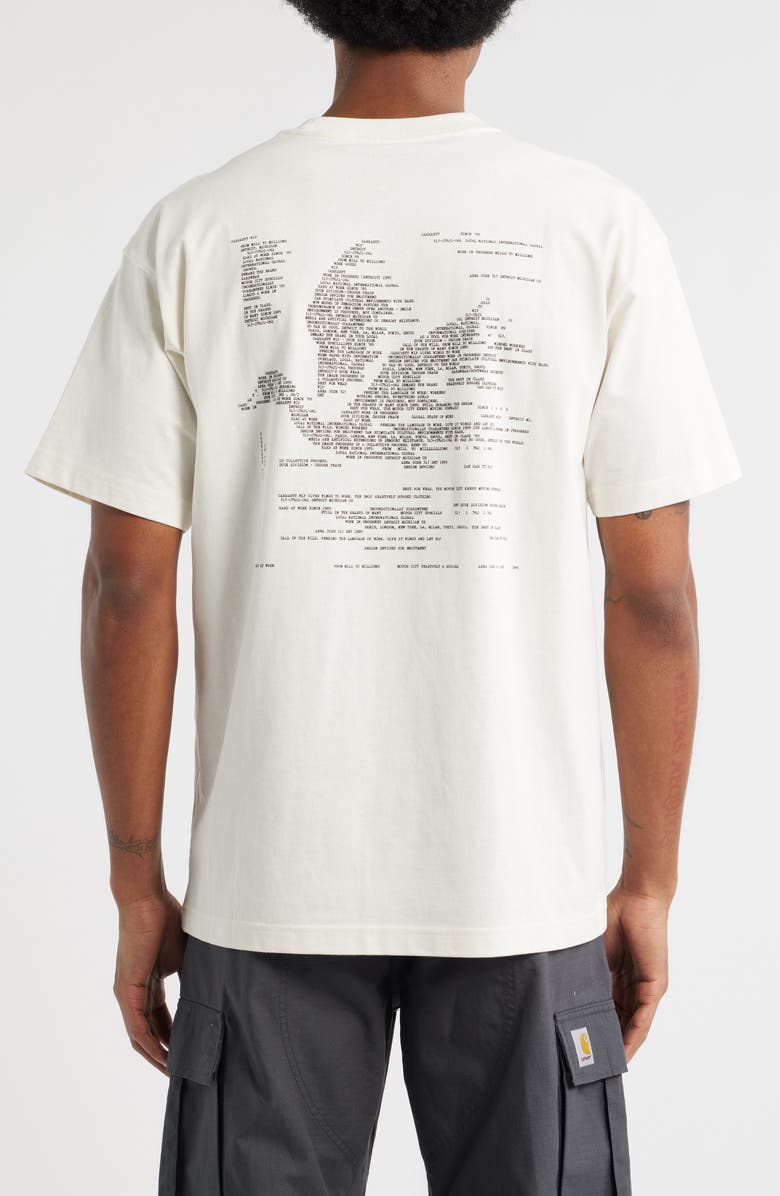 Carhartt Work In Progress Punched Organic Cotton Graphic T-Shirt, Alternate, color, Wax